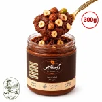 کره بادام زمینی شکلاتی با روکش فندق (300گرم)